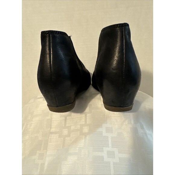 Dansko Lettie Women's 37 EU/6.5 US Black Leather Hidden Wedge Ankle Bootie - Picture 9 of 11